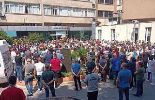 Mesai arkadaşlarına son görevlerini yerine getirdiler