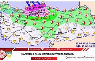 Meteoroloji uyardı: Aşırı yağışa dikkat