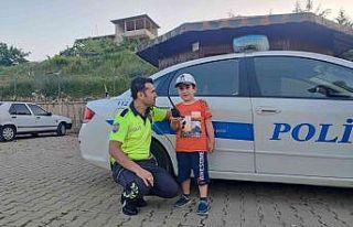 Minik Serdar Utku’nun polislik hayali gerçek oldu