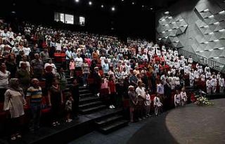 Minik taekwondocular kuşak attı