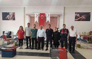 Ormanlı jandarma için kan verdi