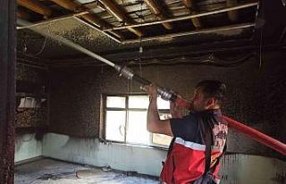 Özalp’ta ev yangını