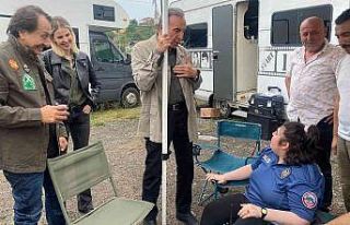 Özel gencin hayalini polis gerçekleştirdi