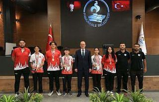 Pamukkaleli sporcular Başkan Örki’yle buluştu