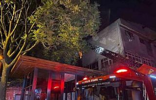 Polisaj imalathanesinde korkutan yangın