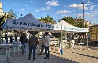 Pursaklar Belediyesi vatandaşların acılı gününde...