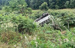 Rize’de kamyonet yol kenarına devrildi: 3’ü...