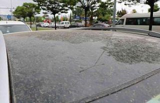 Samsun’da arabalar çamurla kaplandı