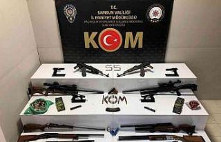Samsun’da çiftlik evine operasyon: 2’si Kaleşnikof...