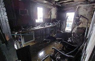 Samsun’da ev yangını: Yangın sonunda evdeki kediyi...