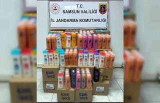 Samsun’da jandarma 875 kutu sahte şampuan ve saç...