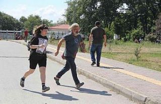 Samsun’da sınava saniyeler kala yetiştiler
