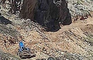 Şarampole yuvarlanan traktörün sürücüsü yaralandı