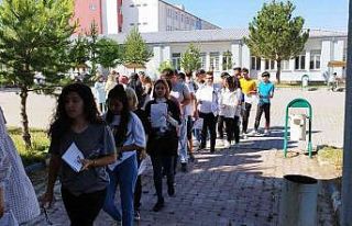 Şarkışla’da ilk kez YKS sınavı yapıldı