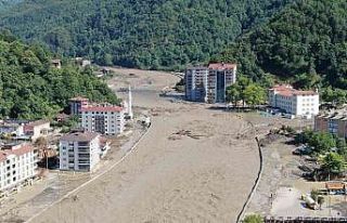 Selin vurduğu Bozkurt’ta enkaz havadan görüntülendi