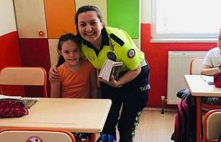 Servis denetiminde kemer takan örnek öğrencileri...