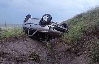 Şiddetli sağanak Yağış kazaya sebep oldu