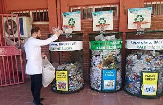 Silopili öğrenciler geri dönüşüm bilinciyle...
