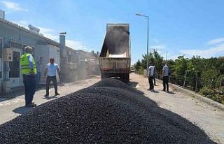 Sinop Küçük Sanayi’de asfalt çalışması