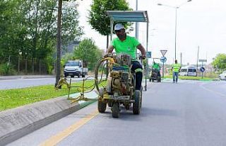 Stadyuma çıkan bulvara ‘yeşil-siyah’ dokunuş