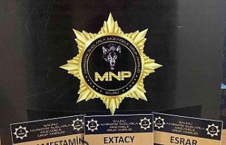 Şüpheli şahıstan metamfetamin ve uyuşturucu hap...