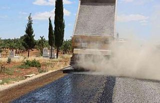 Suruç’ta sathi asfalt çalışması