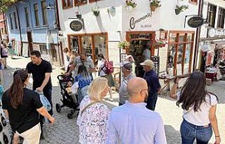 Tarihi Odunpazarı bölgesinde hafta sonu yoğunluğu