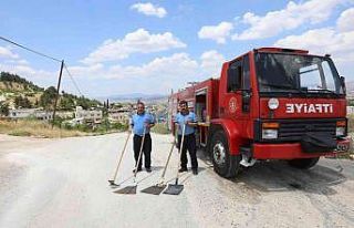 Tarım arazilerinde itfaiye nöbeti