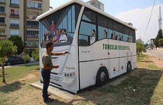 Toroslar’da elektrik trafosu belediye servis otobüsü...