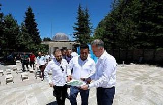 Turgut Alp Türbesi’nin restorasyon çalışmaları...