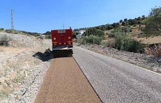 Turgutlu Belediyesi 10 kilometre asfalt serdi