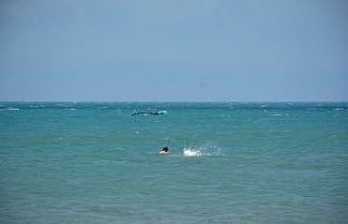 Uçurtma sörfü yapmak isterken akıntıya kapıldı:...