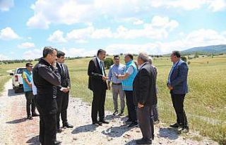 Vali Çelik, “Çiftçilere elimizden gelen desteği...