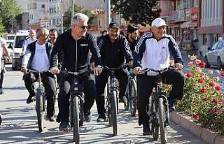 Yahyalı’da sağlıklı yaşam için pedal çevirdiler