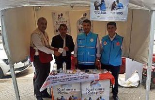 Yüksekova’da kurban bağış çadırı kuruldu