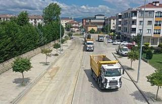 1,5 kilometrelik yol asfalta hazırlanıyor