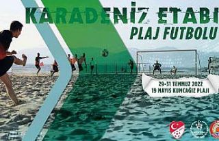 2022 TFF Plaj Futbolu Karadeniz Etabı 19 Mayıs ilçesinde...