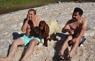 3500 rakımda kar banyosu