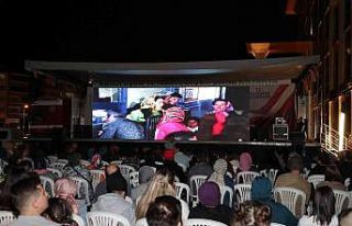Açık havada sinema keyfi