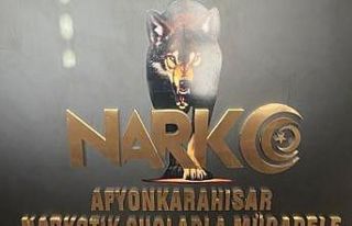 Afyonkarahisar polisinden yılın en büyük uyuşturucu...