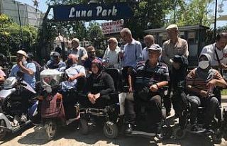 Aktif Engelliler Platformu’ndan, lunaparka alınmadığı...