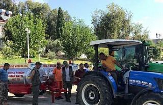 Anamur’da köylülere yangına ilk müdahale için...