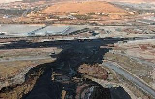 Atıktan kapanan TAG otoyolu havadan görüntülendi