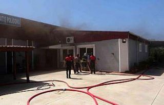 Atış poligonunda çıkan yangın büyümeden söndürüldü