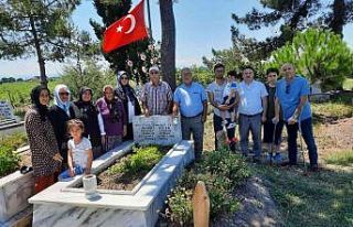 Bafralı şehitler kabirleri başında anıldı