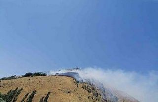 Bahçesaray’da örtü yangını