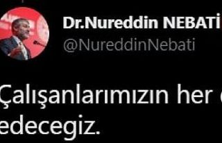 Bakan Nebati: "Çalışanların yemek kartlarına...