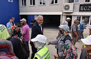 Başkan Bakkalcıoğlu belediye personelinin kurban...