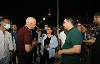 Başkan Çerçioğlu yangın bölgesinde