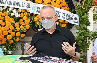 Başkan Ergün, kayınvalidesini son yolculuğuna...